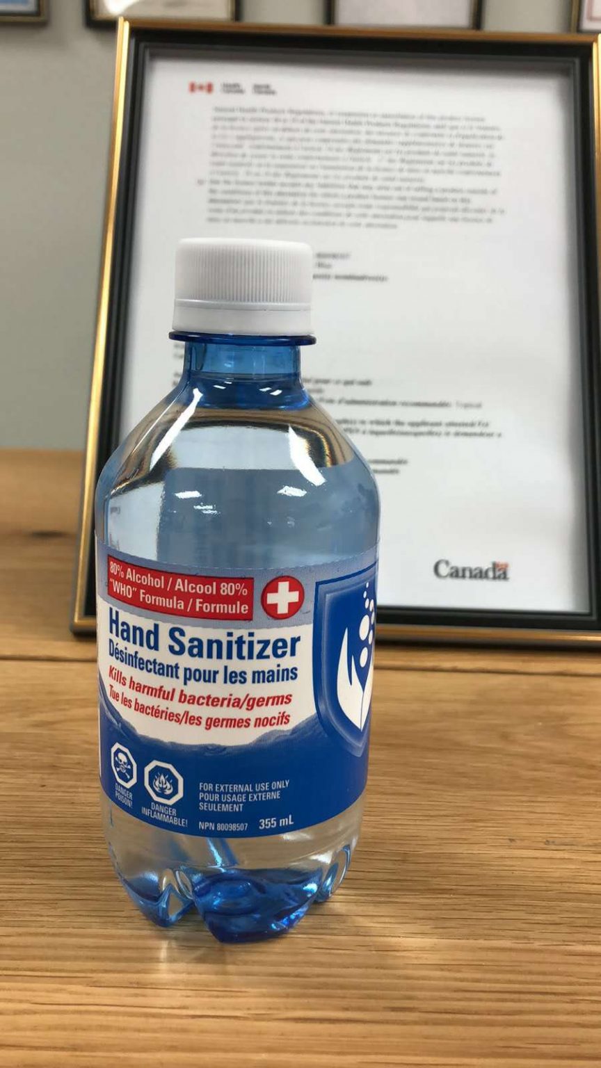 Icy Blue Hand Sanitizer Double Atom